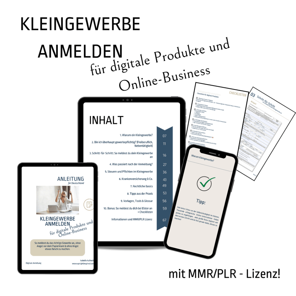 Kleingewerbe anmelden
